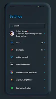 Mono Dark EMUI 9/10/11 Theme android App screenshot 4